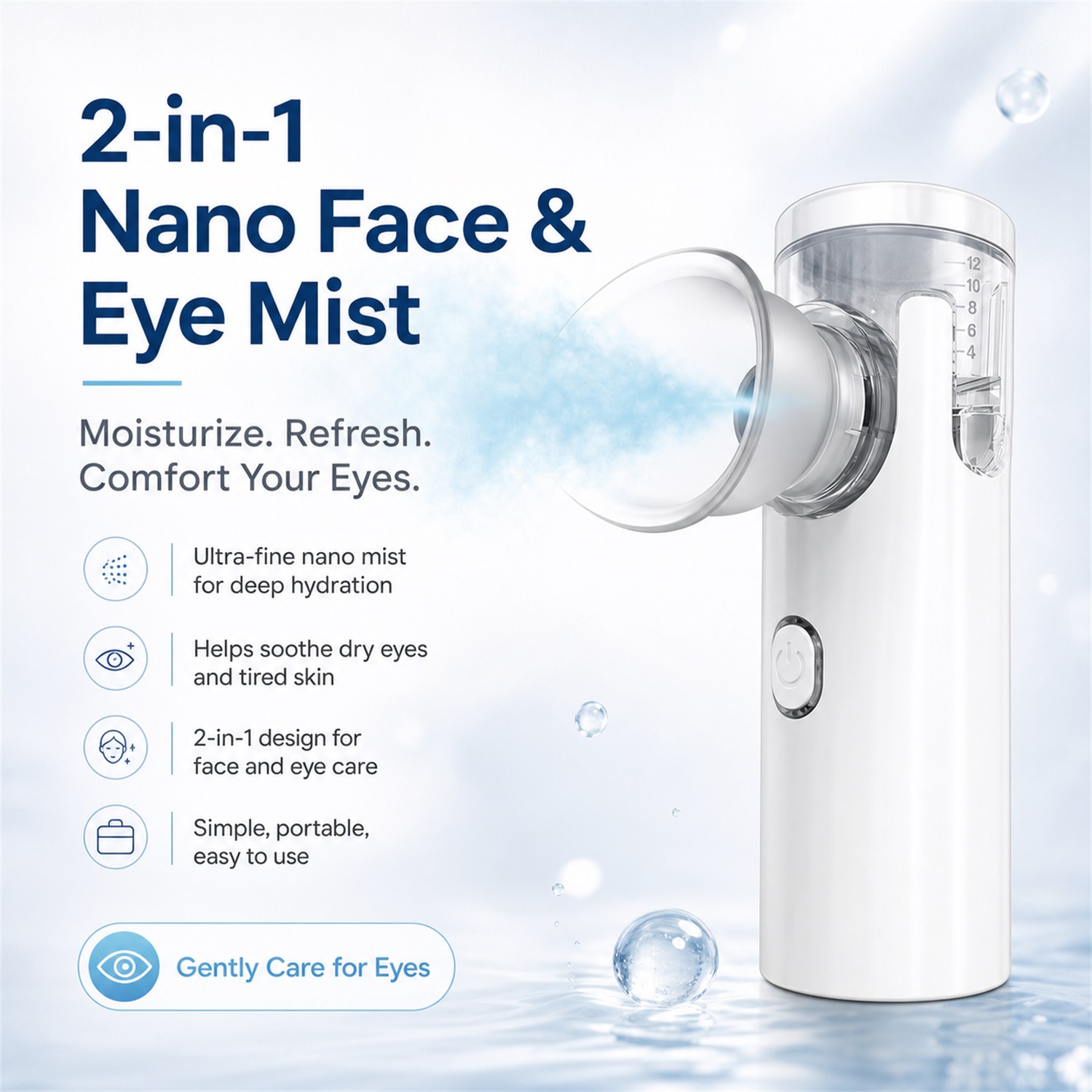 Face Steamer - Göz Nano Nemlendirici Nebülizör Göz Buharlayıcısı