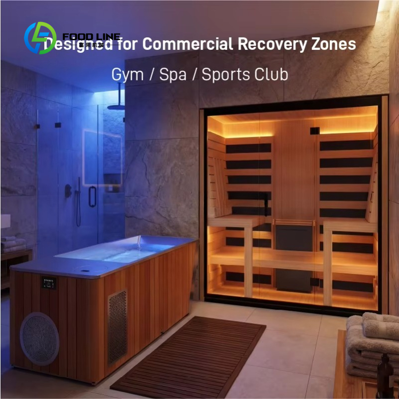 Spa Wellness Gym - Özelleştirilmiş Ticari Sauna Buz Banyosu Kontrast