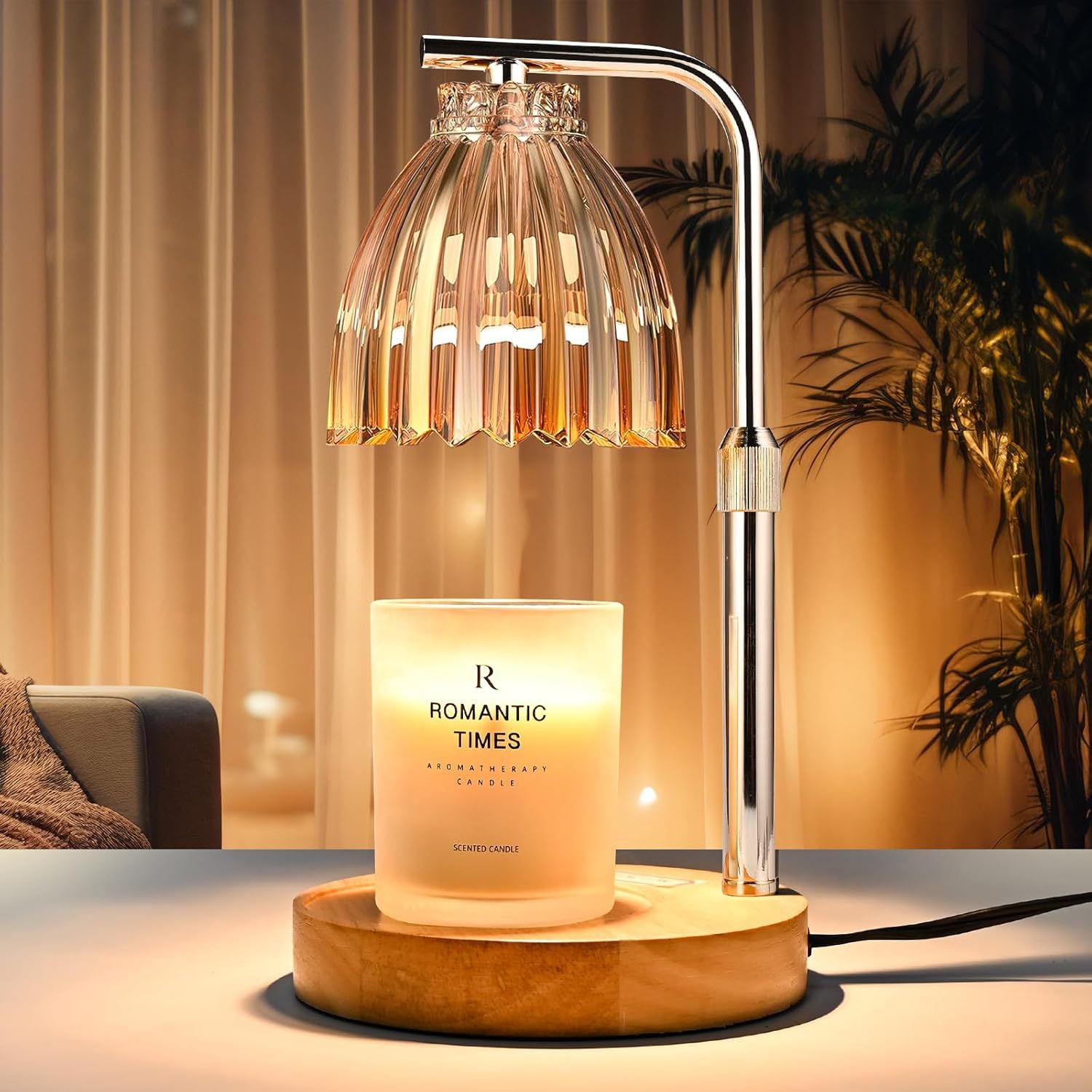 Wax Warmer - Ayarlanabilir Yükseklikli Aromaterapi Balmumu Eritici Mum