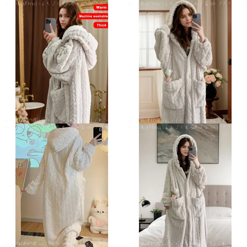 Kadın Flanel Bornoz Sonbahar K - Bathrobe incelemesi ve fiyatı